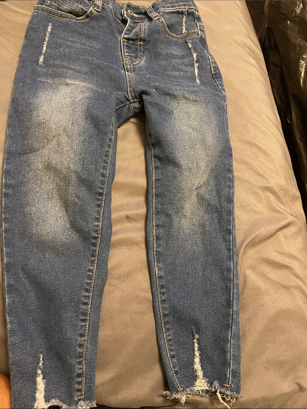 Blue Distressed Women’s Jeans